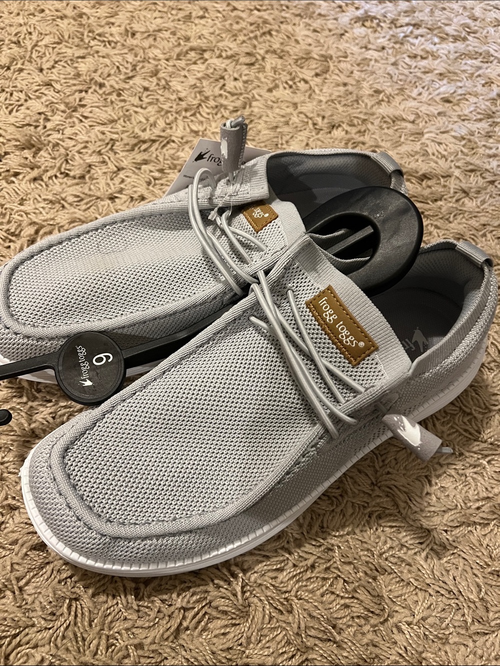 Frogg Toggs Women’s Light Gray Mesh Slip-On Loafers